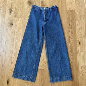 Jesse Kamm Sailor Pants ^ COWBOY BLUE JAPANESE DENIM. Size 8.